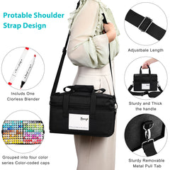 Bianyo Classic Series Alcohol-Based Dual Tip Art Markers, Set of 180