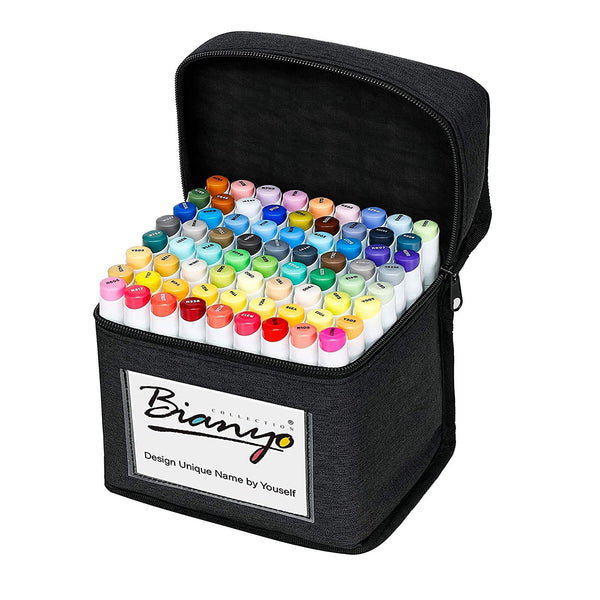[Wholesale] Bianyo Professional Series Alcohol-Based Dual Tip Brush  Markers, Set of 72