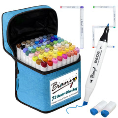 Bianyo Classic Series Alcohol-Based Dual Tip Art Markers, Set of 72