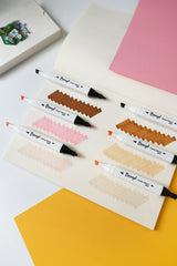 Bianyo 6-Pack Fine & Chisel Skin Tone Marker Set, Alcohol Markers for Realistic Portrait Blending