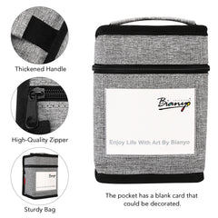 Bianyo 36 Pastel Colors Markers Set,  Dual Tip Art Markers Set with Black Travel Case with a Designable Card for Coloring, Sketching, Drawing, Outlining, Highlighting