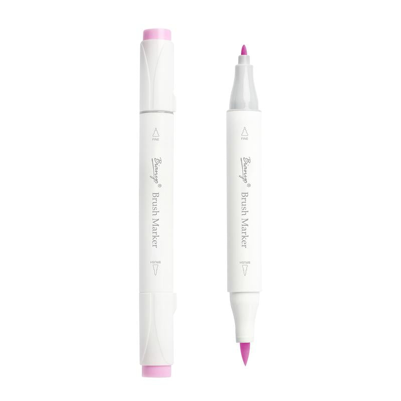 Bianyo Sky & Water Colors - 77 Vibrant Brush & Fine Tip Colors | Single Marker Selection for Artistic Expression | No Warranty