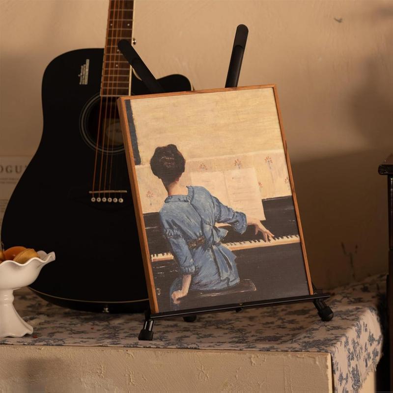 Bianyo Adjustable Aluminum Easel Stand - Lightweight Foldable Display Stand for Canvas Paintings Books Photos Portable Tripod with Carry Bag Indoor Outdoor Use Holds Up to 10 lbs