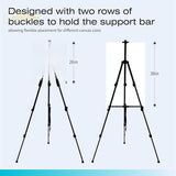 Bianyo Lightweight Display Stand - Foldable Metal Tripod for Posters Signs & Canvas Boards - 62" Adjustable Height with Carry Bag - Best for Presentations & Indoor Decor Pack of 1