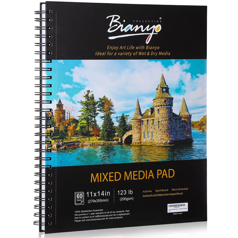 Bianyo Mixed Media Paper Pad,A4 (8.26 X 11.69) – LOOKART INC