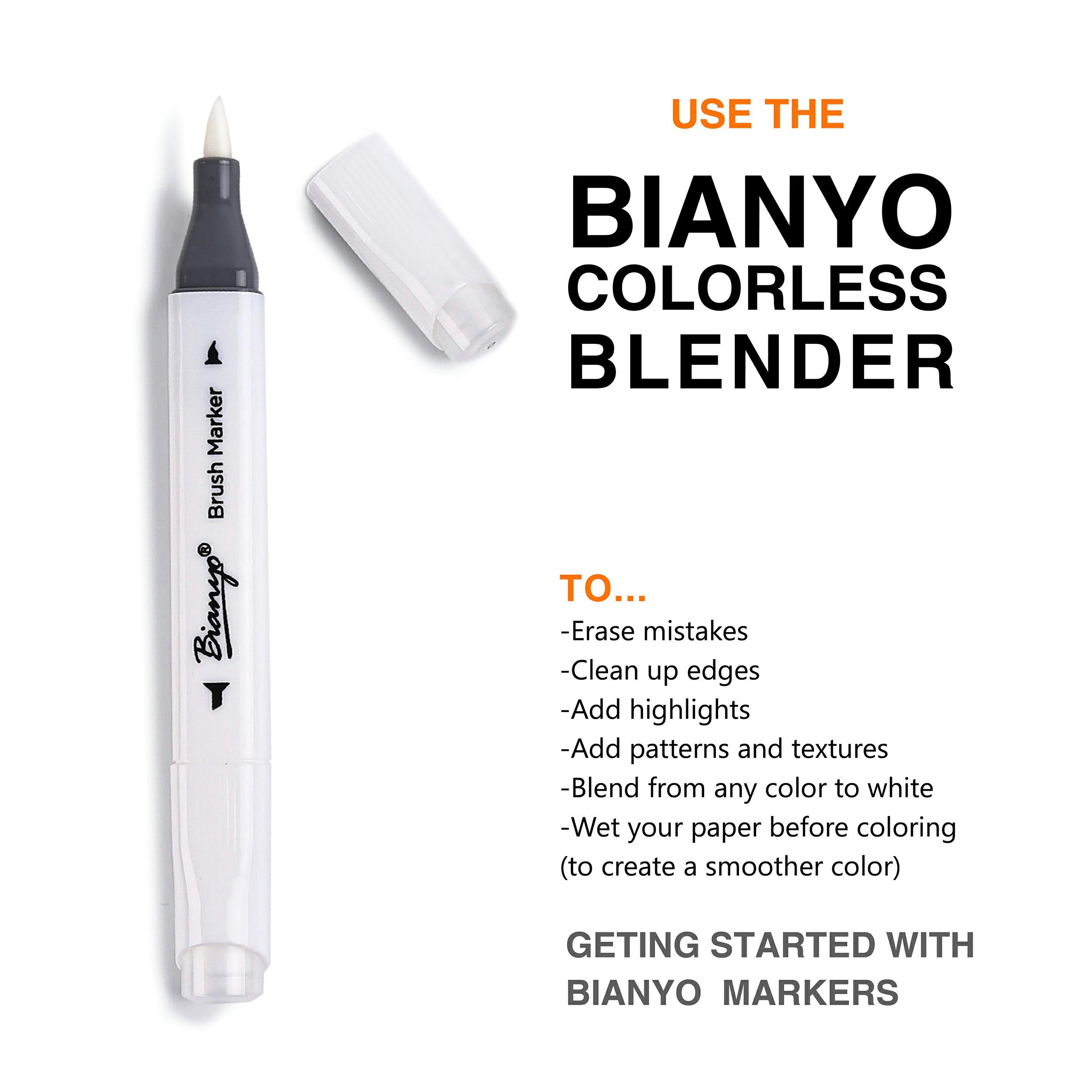 Bianyo Professional Series Dual Tip Brush Markers, Set of 72