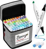 Bianyo Classic Series Alcohol-Based Dual Tip Art Markers, Set of 72 Pastel Colors