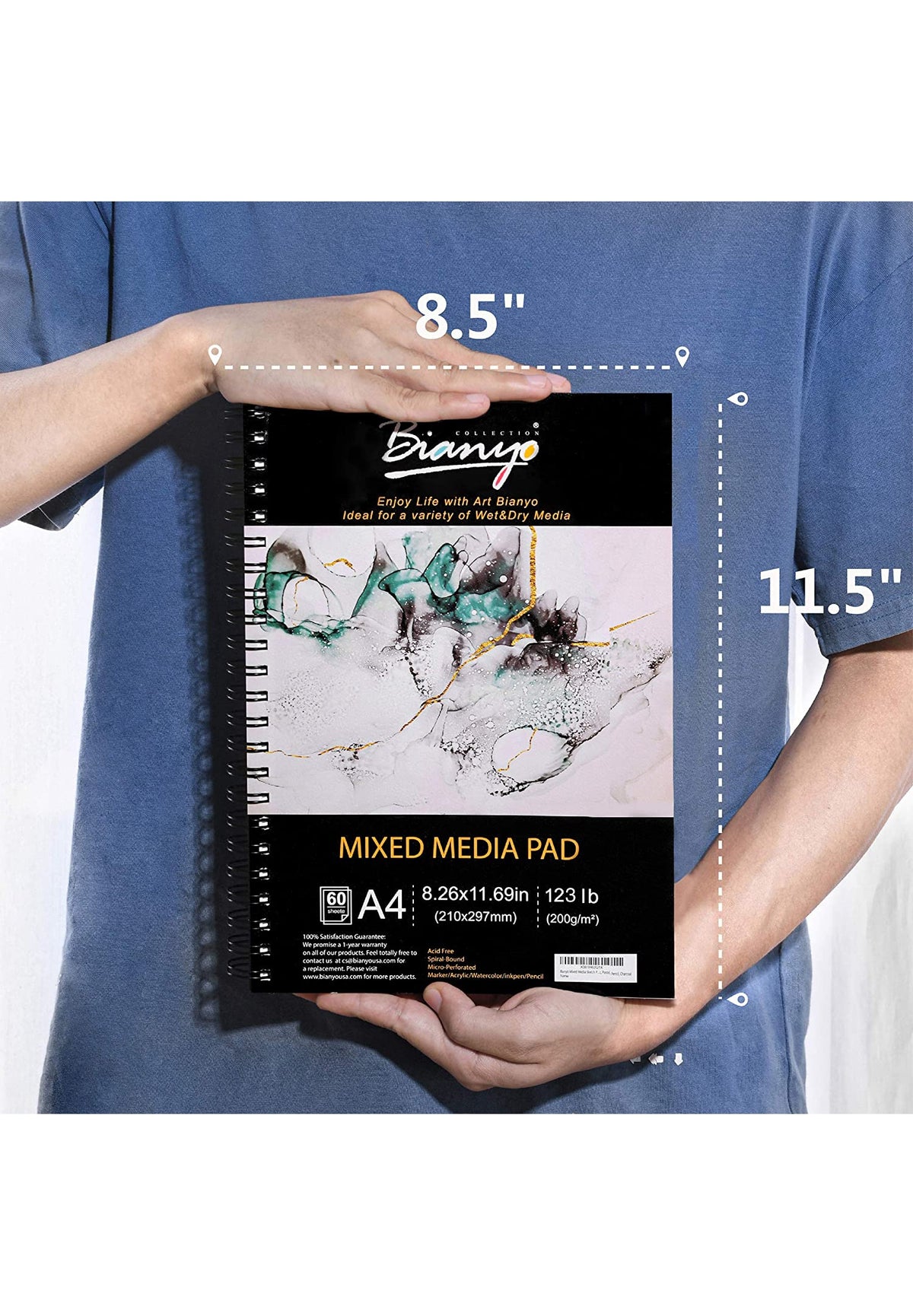 [Wholesale] Bianyo Mixed Media Paper Pad,8.5" X 11.5"