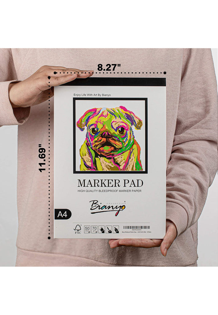  Square 5x5 Bleedproof Marker Paper Pad, 110 GSM