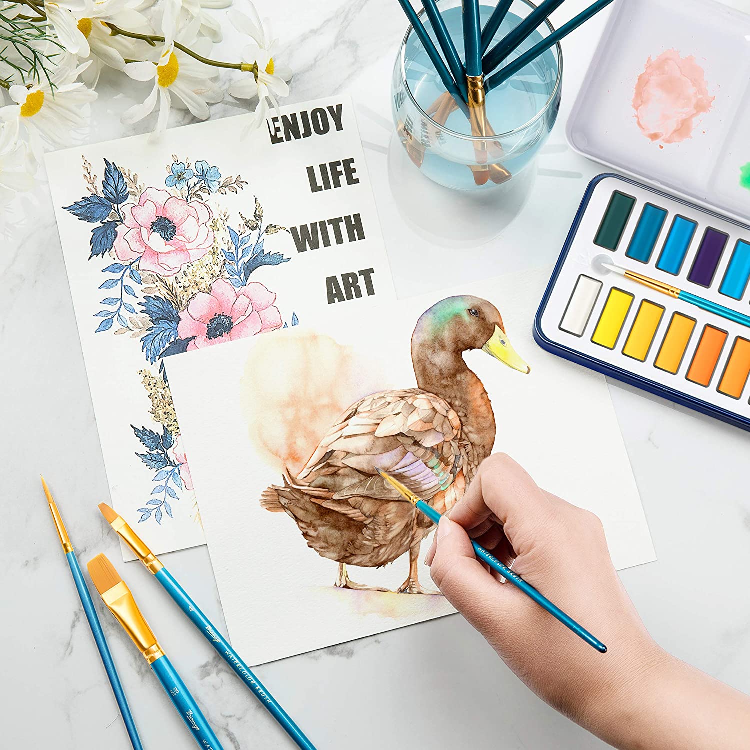 Bianyo Professional Watercolors, Set of  24