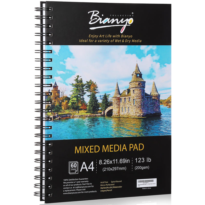 Bianyo Bleedproof Marker Paper Pad - A4(8.27inX11.69in) - 50 Sheets