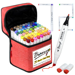 Bianyo Classic Series Alcohol-Based Dual Tip Art Markers, Set of 72